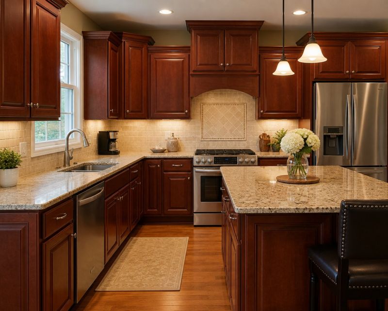 Cherry Cabinet Remodeling in Columbus, OH