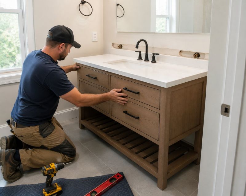 Vanity Cabinet Installation in Muncie, IN