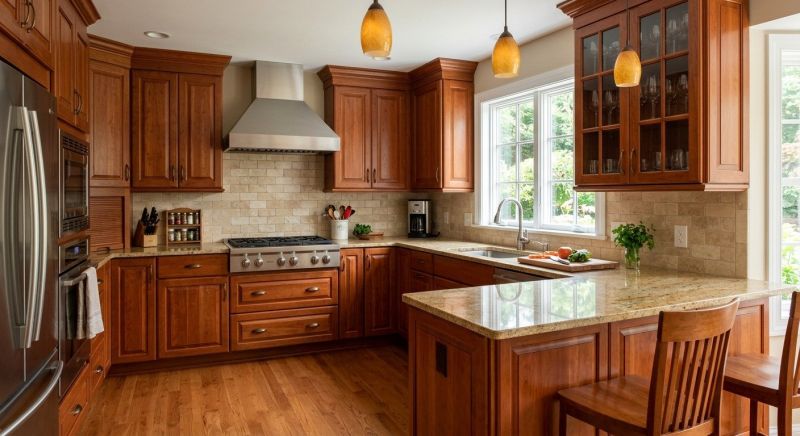 Cherry Cabinet Remodeling in Clarksville, TN