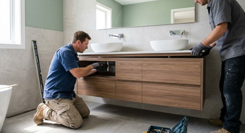 Custom Vanity Installation in Terre Haute, IN