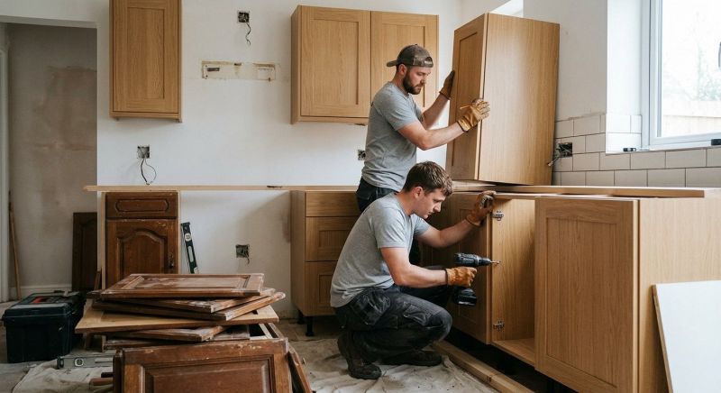 Glazed Cabinets Installation in Cincinnati, OH