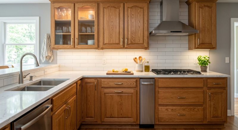 Oak Cabinet Remodeling in Austin, TX