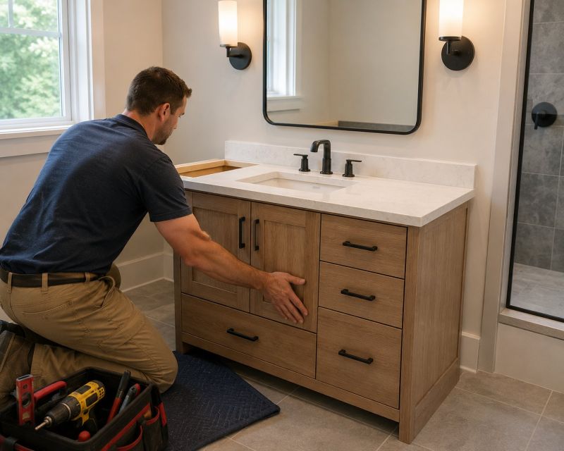Vanity Cabinet Installation in Muncie, IN